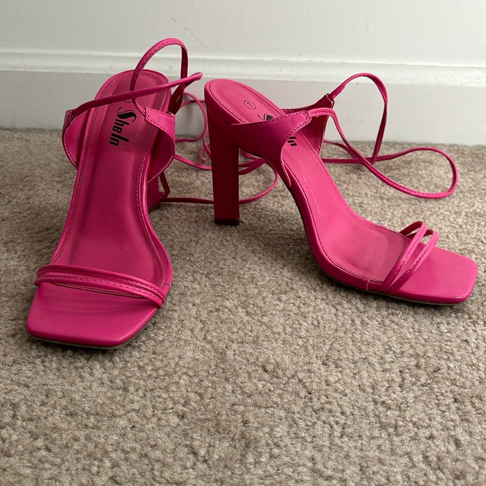 Pink heels